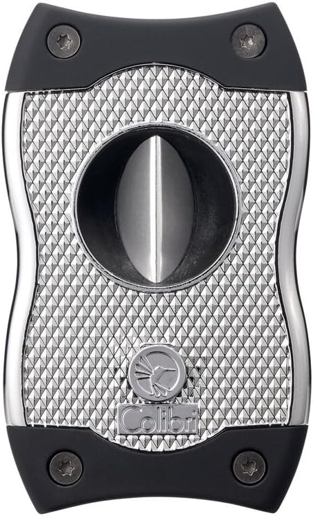Premium Cigar Cutter - Ergonomic Stainless Steel V-Cut & Straight Cutting