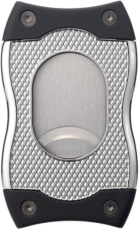 Premium Cigar Cutter - Ergonomic Stainless Steel V-Cut & Straight Cutting