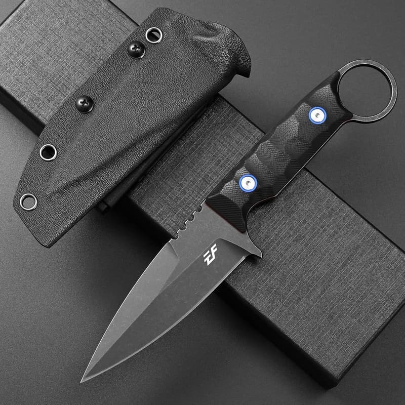 Eafengrow EF152 Fixed Blade Knife - K110 Steel, G10 Handle