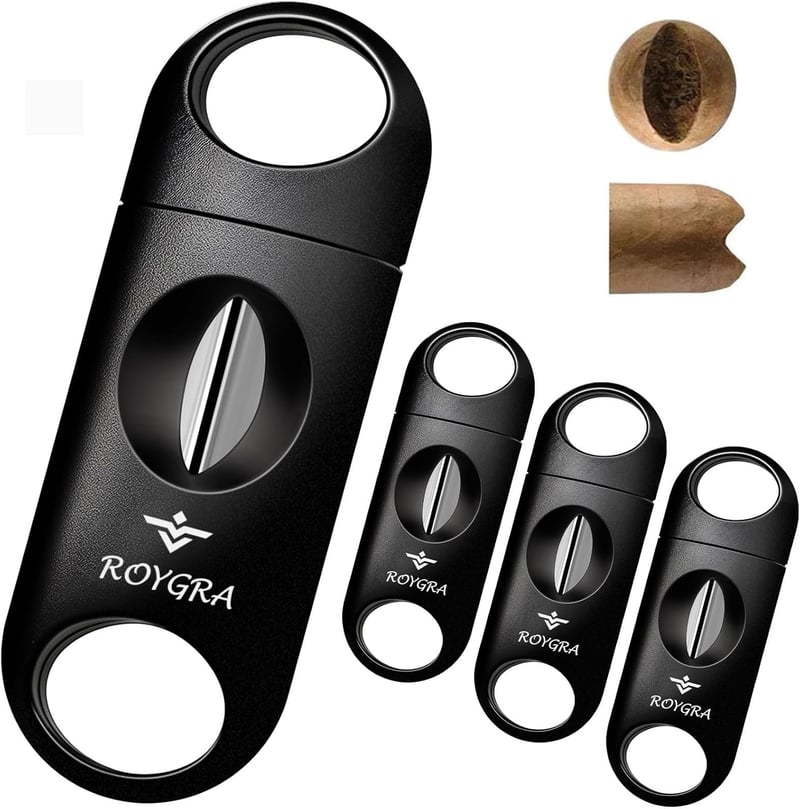 Cigar Cutter V-Cut Set for All Sizes - 4 Pack