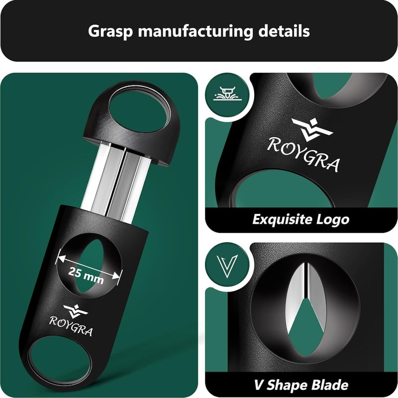 Cigar Cutter V-Cut Set for All Sizes - 4 Pack