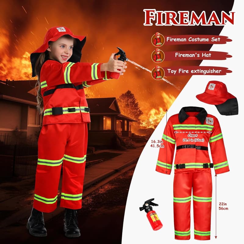 Boys' Dress-Up Costume Set - 14-Piece Toddler Playtime Gift
