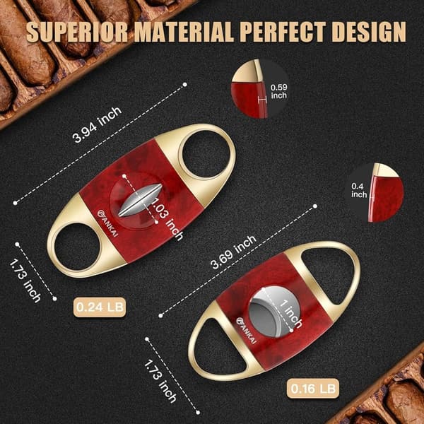 Father's Day Cigar Cutter Set – Perfect Cut for 60 Gauge Cigars