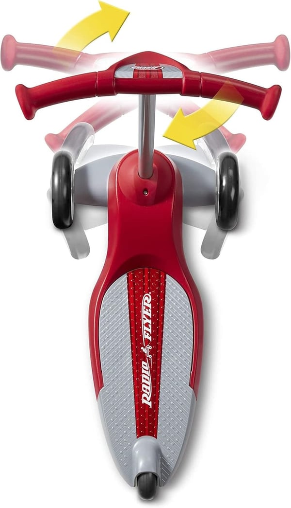 Kids 3-Wheel Kick Scooter for Ages 2-5, Red