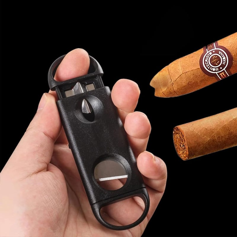 Cigar Cutter Set with Key Chain - V-Cut & Guillotine (4 Pack)