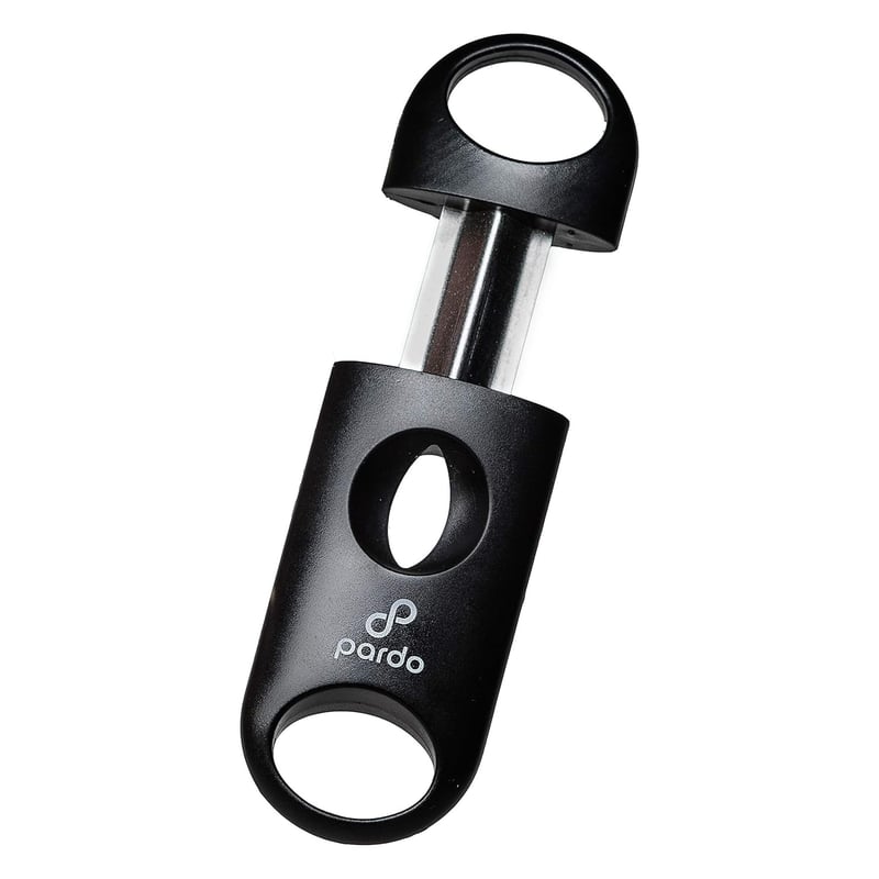 Portable Black V-Cut Cigar Cutter for Men
