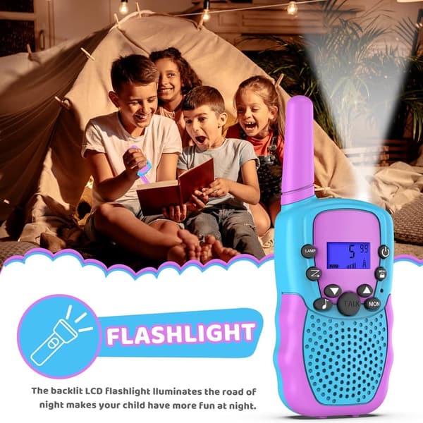 Kids' Walkie Talkies - 3 Pack, 3 KM Range Toys for Ages 3-12