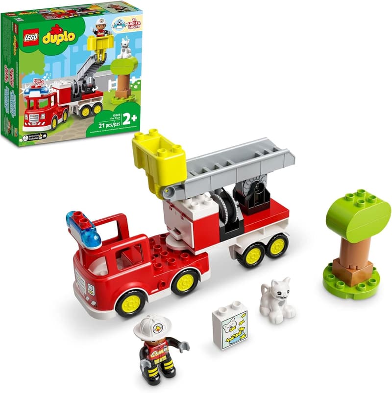 LEGO DUPLO Town Fire Truck Building Toy Set for Toddlers