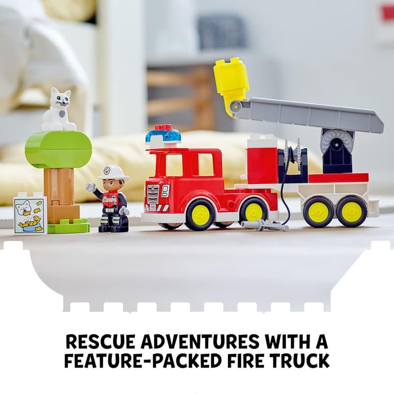 LEGO DUPLO Town Fire Truck Building Toy Set for Toddlers