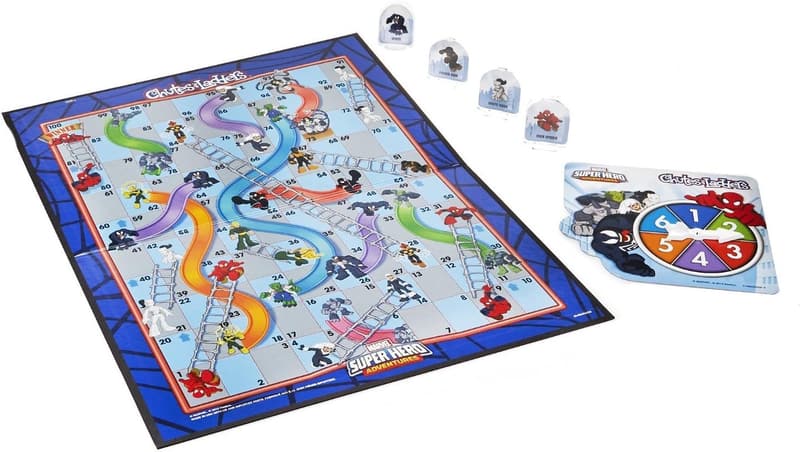 Marvel Spider-Man Chutes and Ladders Board Game for Kids