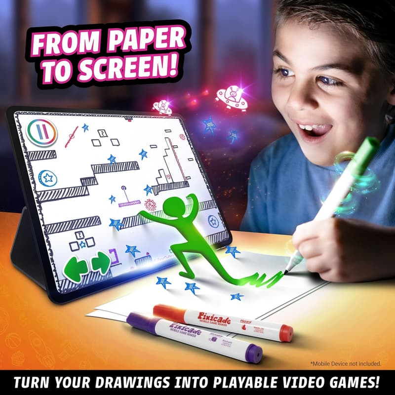 Pixicade Mobile Video Game Maker - Turn Drawings into Games!