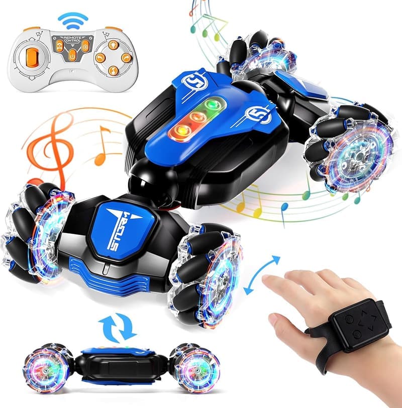Remote Control Car - 4WD Gesture Sensing Stunt Toy for Boys