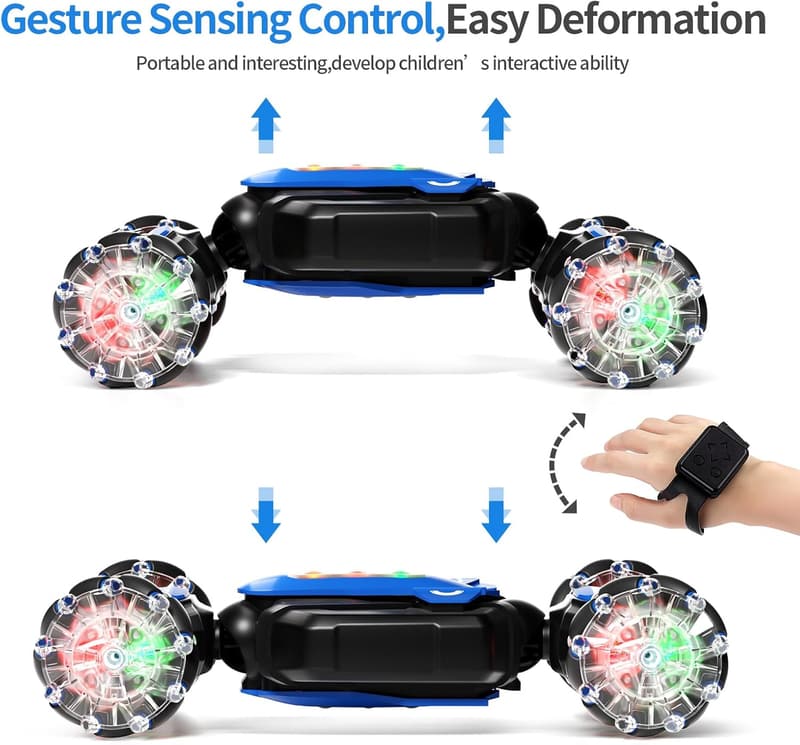 Remote Control Car - 4WD Gesture Sensing Stunt Toy for Boys