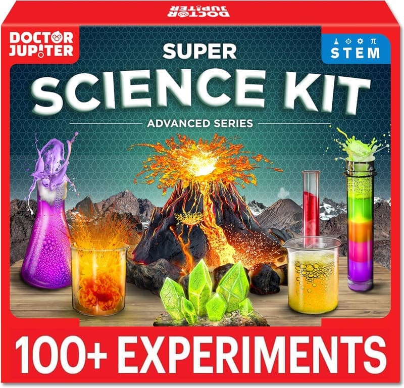 STEM Science Kit for Kids 8+ | 100+ Experiments & Geyser Tube