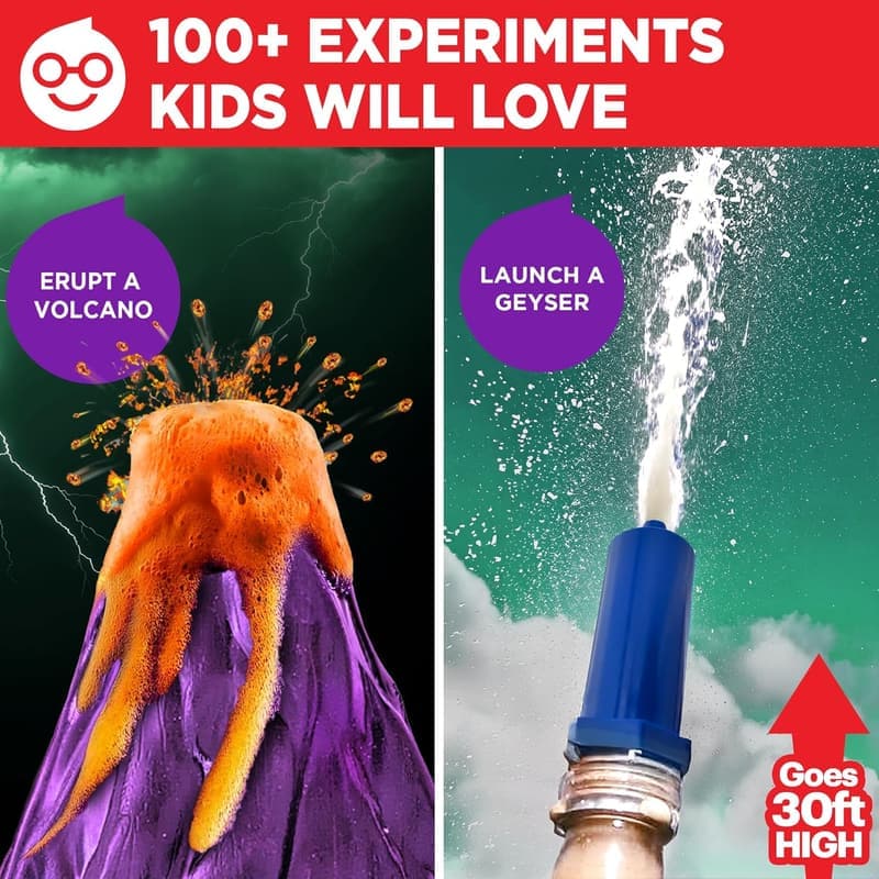STEM Science Kit for Kids 8+ | 100+ Experiments & Geyser Tube