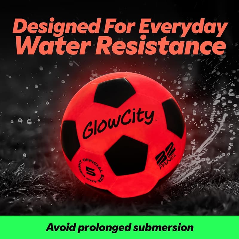 Glow in the Dark Soccer Ball with LED Lights – Fun Gift for Teens