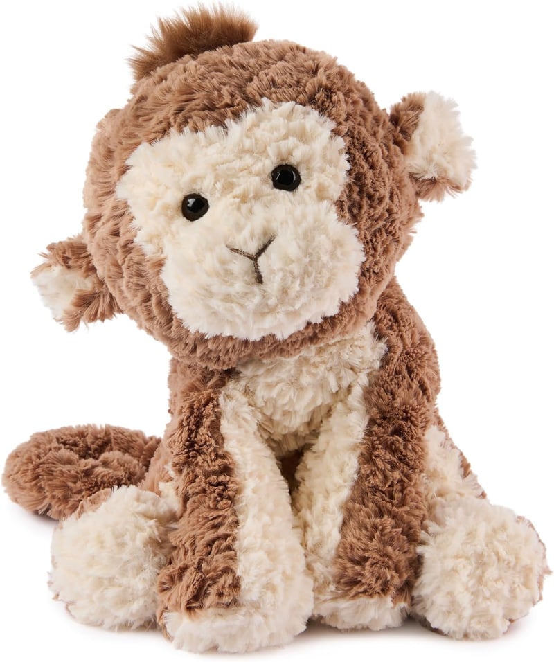 Cozys Collection Monkey Plush Stuffed Animal, 10” Brown