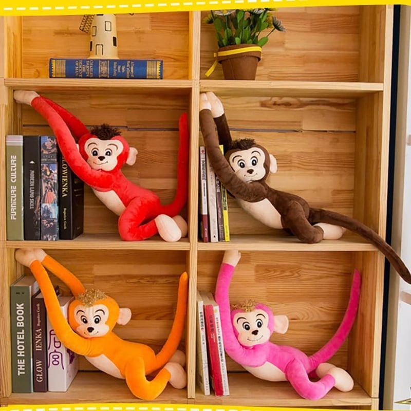 Monkey Plush Toy - 24-Inch Hanging Stuffed Animal for Kids