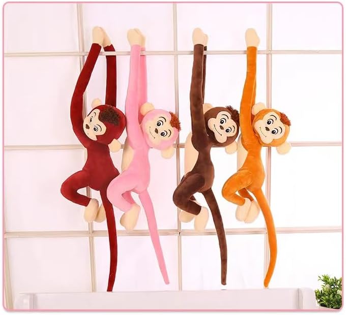 Monkey Plush Toy - 24-Inch Hanging Stuffed Animal for Kids