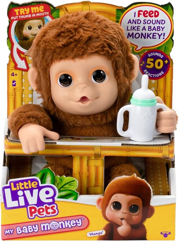 Interactive Plush Monkey Toy with Sounds & Movements for Kids