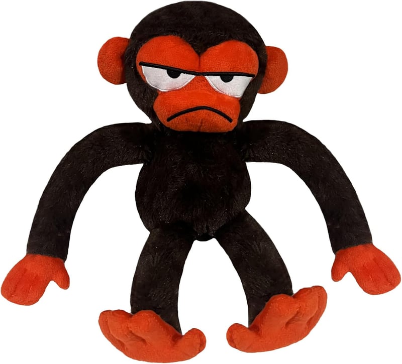 Monkey Plush Toy - Cute Stuffed Animal for Kids' Bedrooms