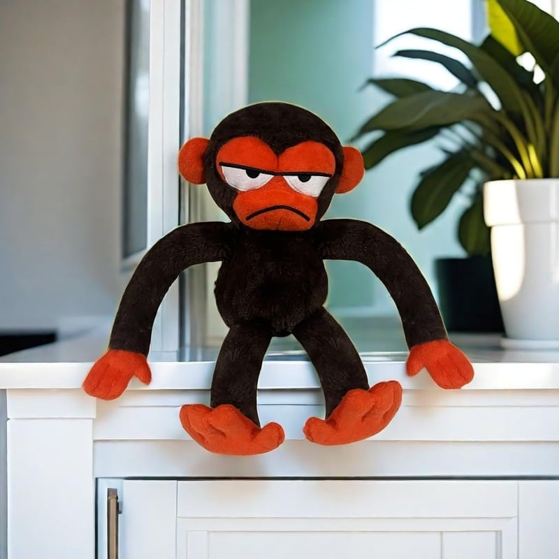 Monkey Plush Toy - Cute Stuffed Animal for Kids' Bedrooms