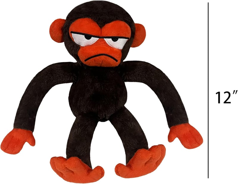 Monkey Plush Toy - Cute Stuffed Animal for Kids' Bedrooms