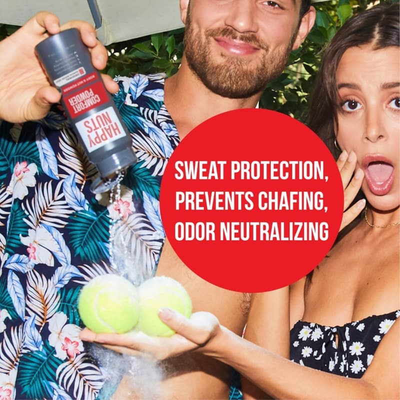 Comfort Powder for Men - Aluminum-Free Anti-Chafing Deodorant