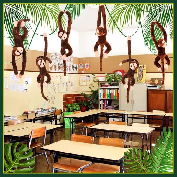 Hanging Monkey Plush Toys Set for Kids - 24 Inch