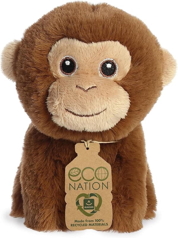 Eco Nation™ Mini Monkey Stuffed Animal - 5-Inch Brown Toy