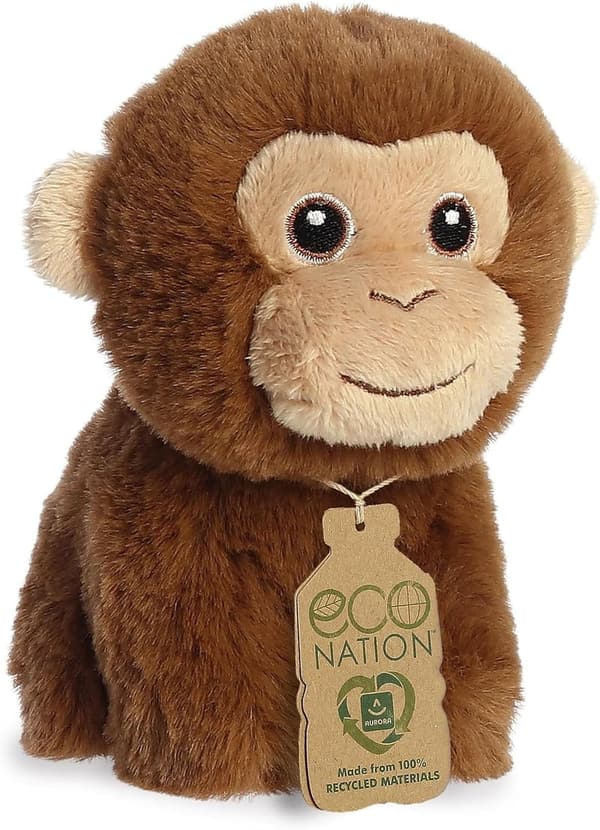 Eco Nation™ Mini Monkey Stuffed Animal - 5-Inch Brown Toy