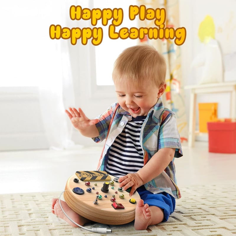 Montessori Busy Board - Educational Sensory Toy for Toddlers