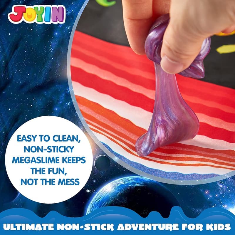 Galaxy Slime Balls - 24 Pack Mess-Free Party Favors