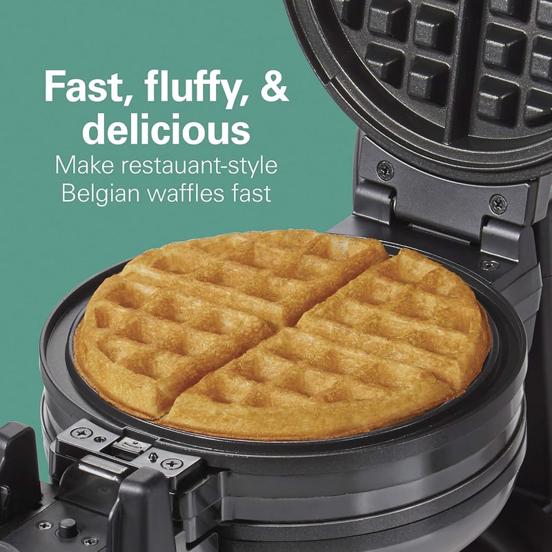 Hamilton Beach Belgian Waffle Maker - Removable Nonstick Plates
