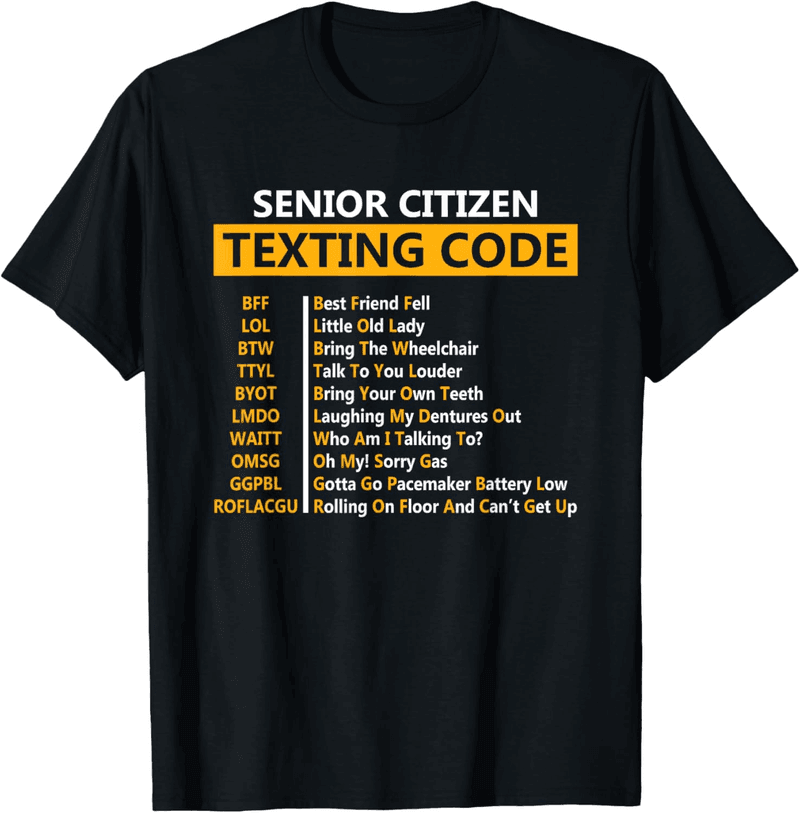 Funny Texting Code T-Shirt Gift for Grandpa