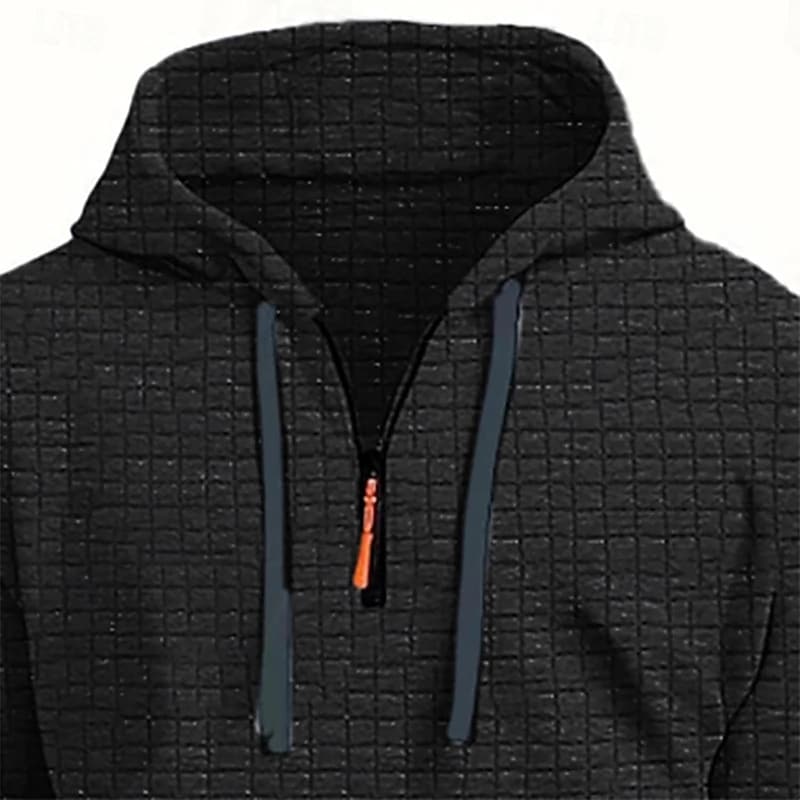 Men's Quarter Zip Tactical Hoodie for Active Wear