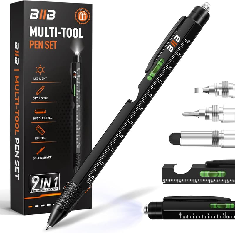 Personalized 9-in-1 Multitool Pen for Father's Day Gift