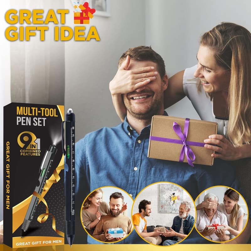 Christmas Multitool Pen Set - Unique Gadgets for Men