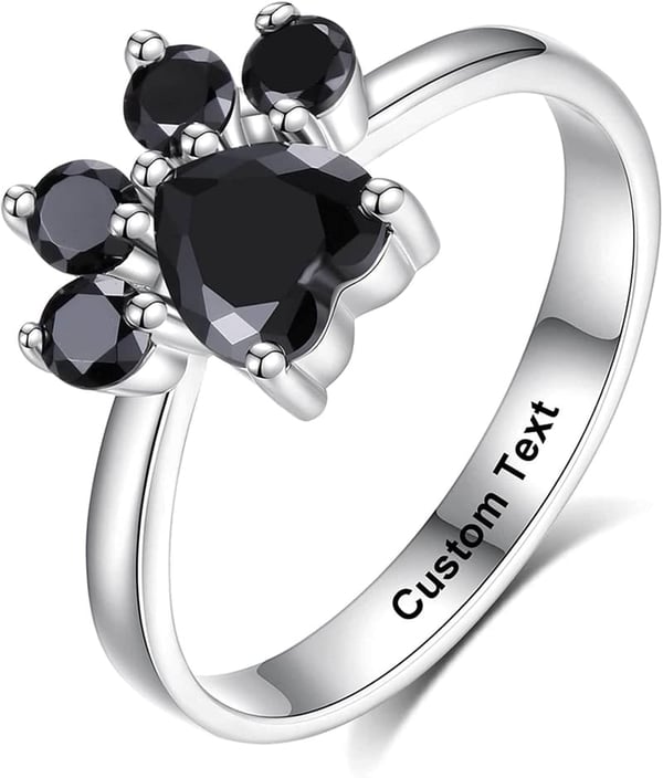 Custom Engraved Animal Name Ring for Him - Unique Gift