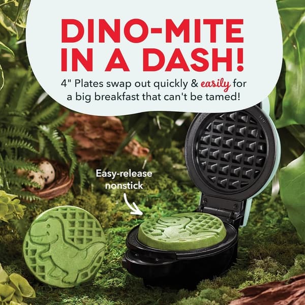 DASH Multimaker Mini Waffle Plate Set - Unicorn & Dinosaur