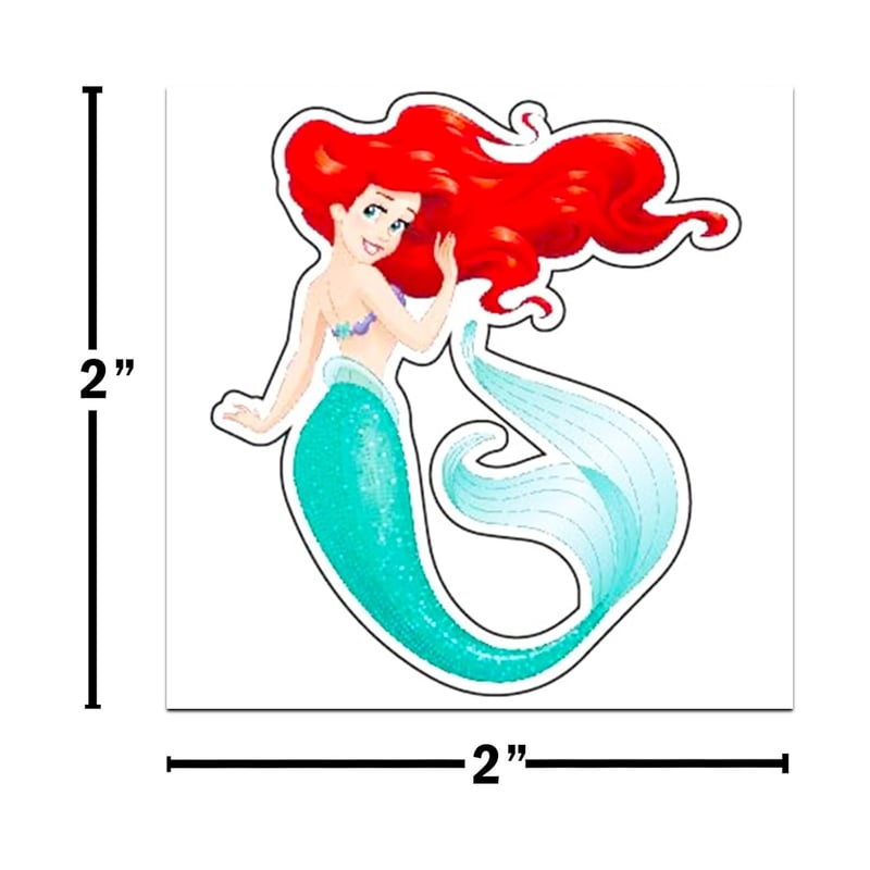 Disney Princess Temporary Tattoos Set - 72 Kid-Friendly Party Favors