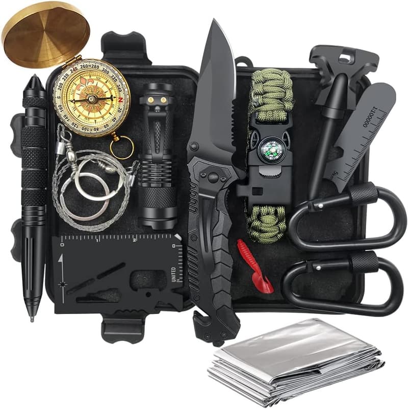 14-in-1 Survival Kit for Men - Perfect Gift for Father's Day