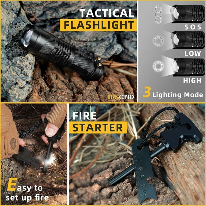 14-in-1 Survival Kit for Men - Perfect Gift for Father's Day