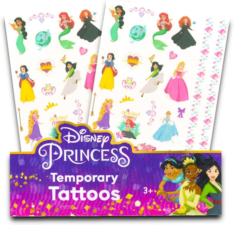 Disney Princess Temporary Tattoos - Over 50 Designs