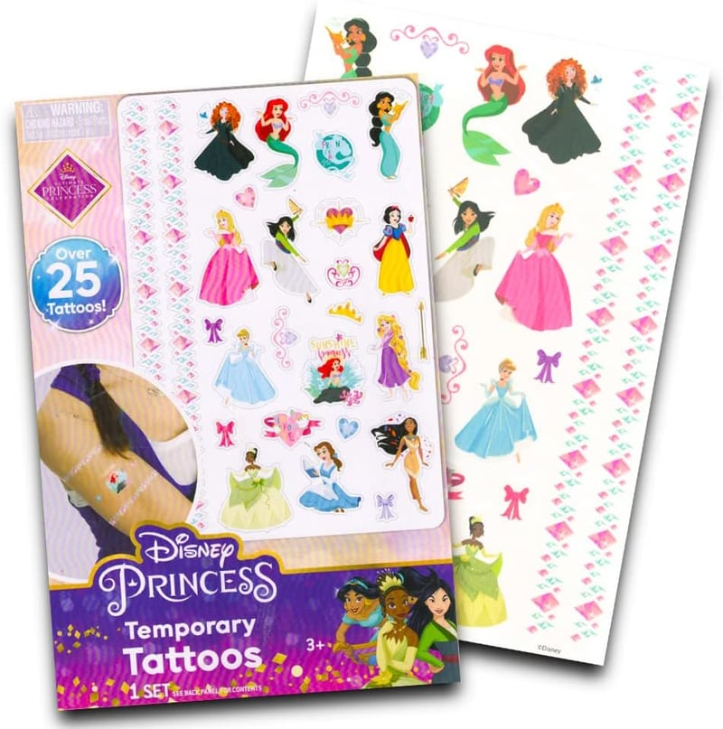 Disney Princess Temporary Tattoos - Over 50 Designs