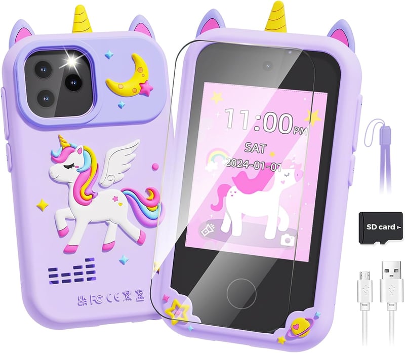 Kids Smart Phone Toy with HD Dual Camera for Ages 5-8