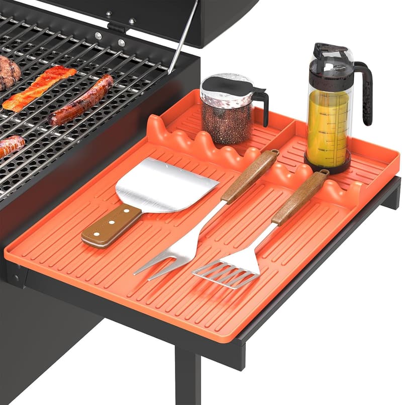 Silicone Griddle Mat with Drip Pad for Outdoor Grilling