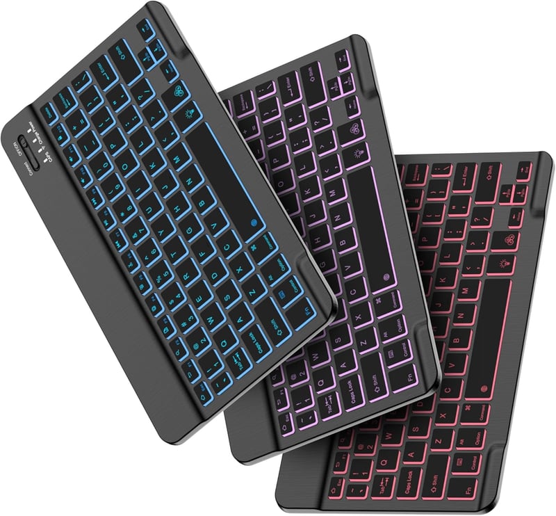 Wireless Backlit Bluetooth Keyboard for iPad and Tablets