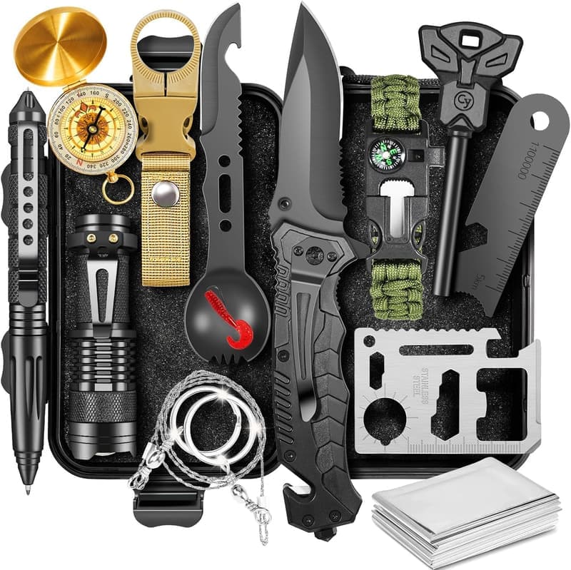 Men's Survival Kit 14 Pcs – Perfect Gift for Father's Day