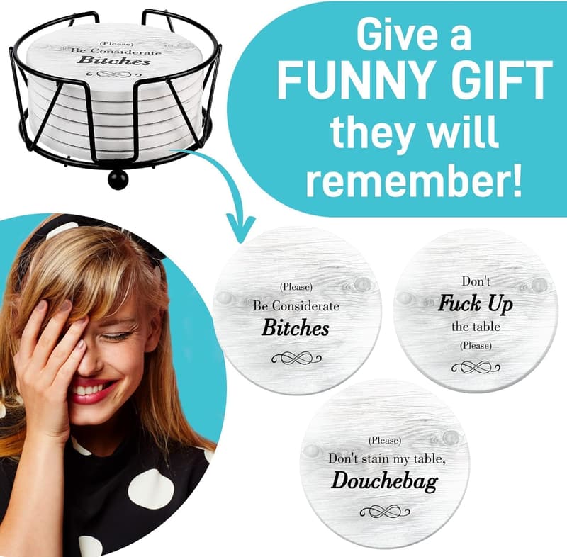 Funny Coasters - Unique Gifts for Couples and Friends